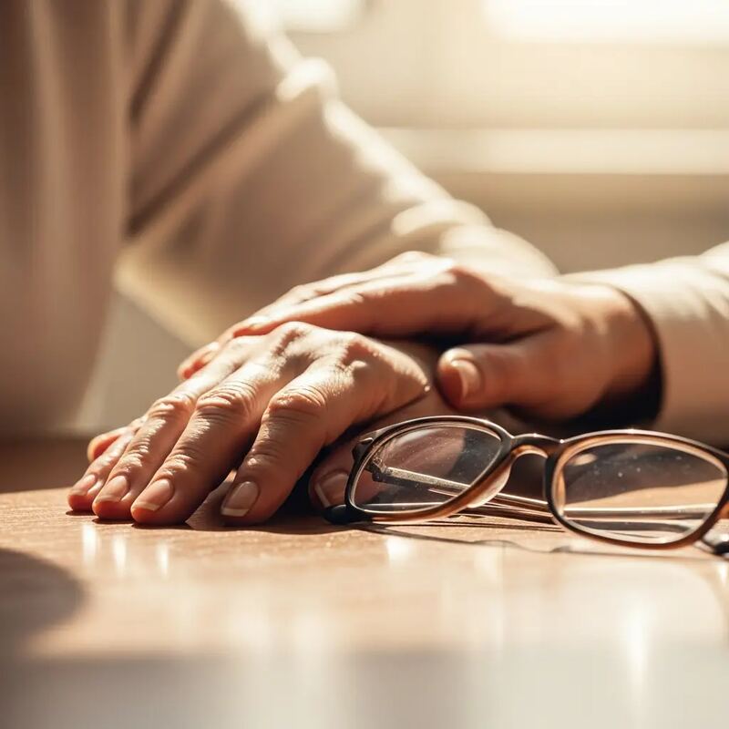 Patient receiving compassionate eye care